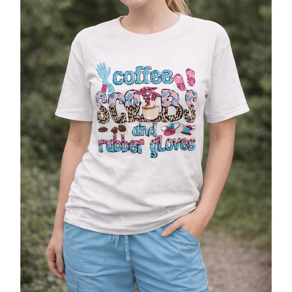 Tops White Women‎ Large T-shirt with Nurse Designs